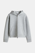 OSSIDO — Felpa Full-Zip in Neoprene · Grigio